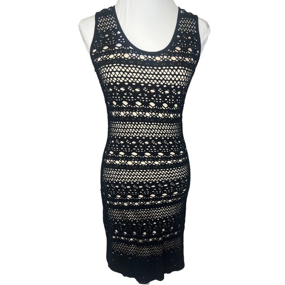 Joseph Ribkoff Dress Tank Body Con Black Knit Size 4 Ladies - Picture 1 of 8